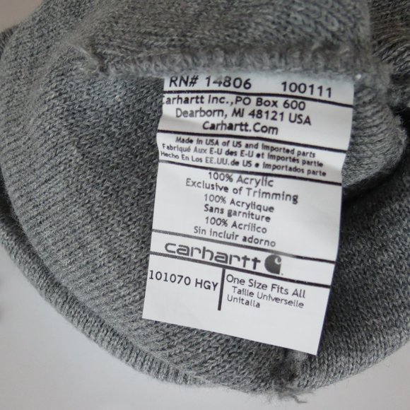Carhartt Beanie Handmade in USA Pom - Picture 5 of 6
